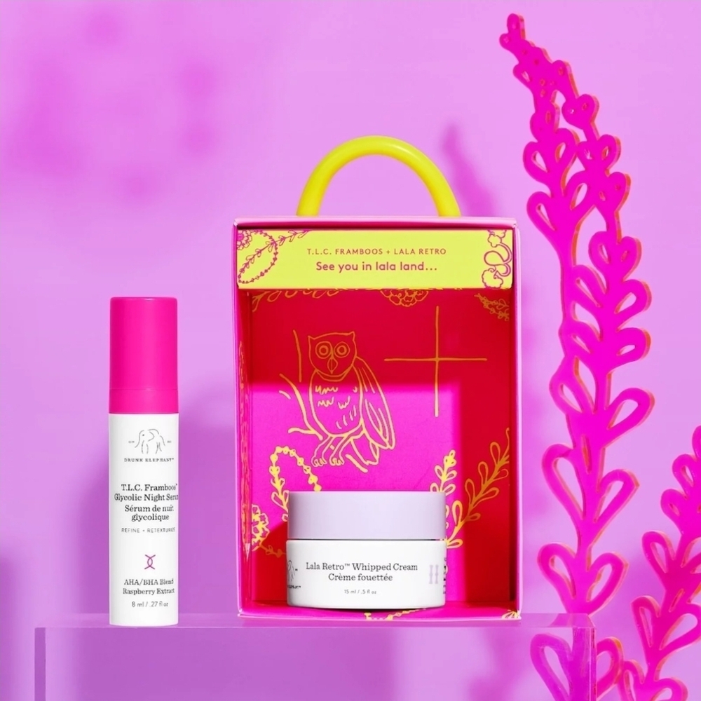 Drunk Elephant Call It A Night STOCKING STUFFER Serum + Moisturizer Skincare Set